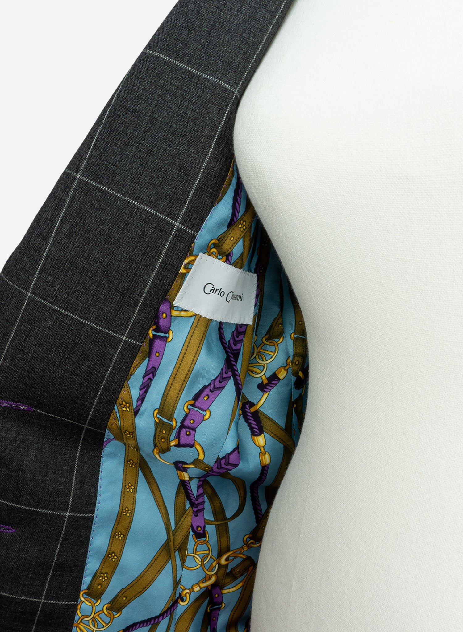 Dark Grey Check Lady Suit